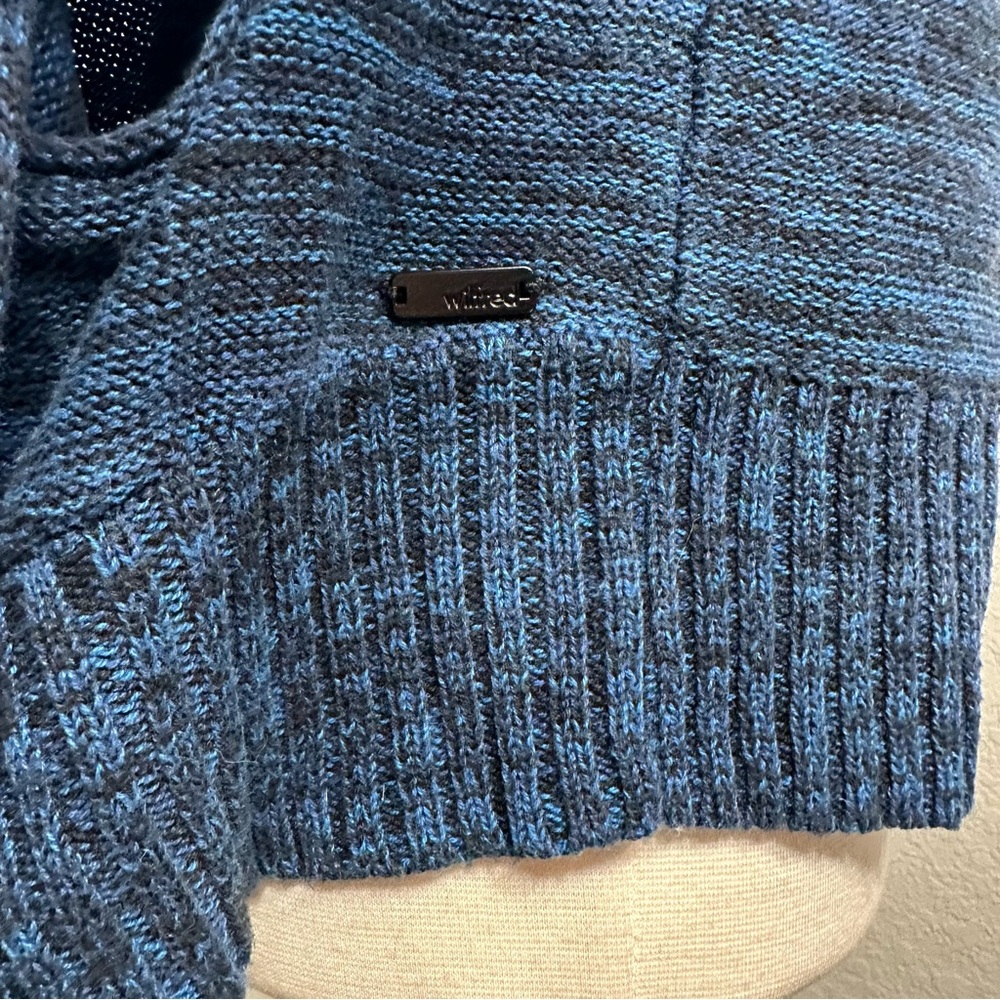 Aritzia Wilfred Flaubert Blue Silk Cashmere Open Cardigan - Picture 6 of 11